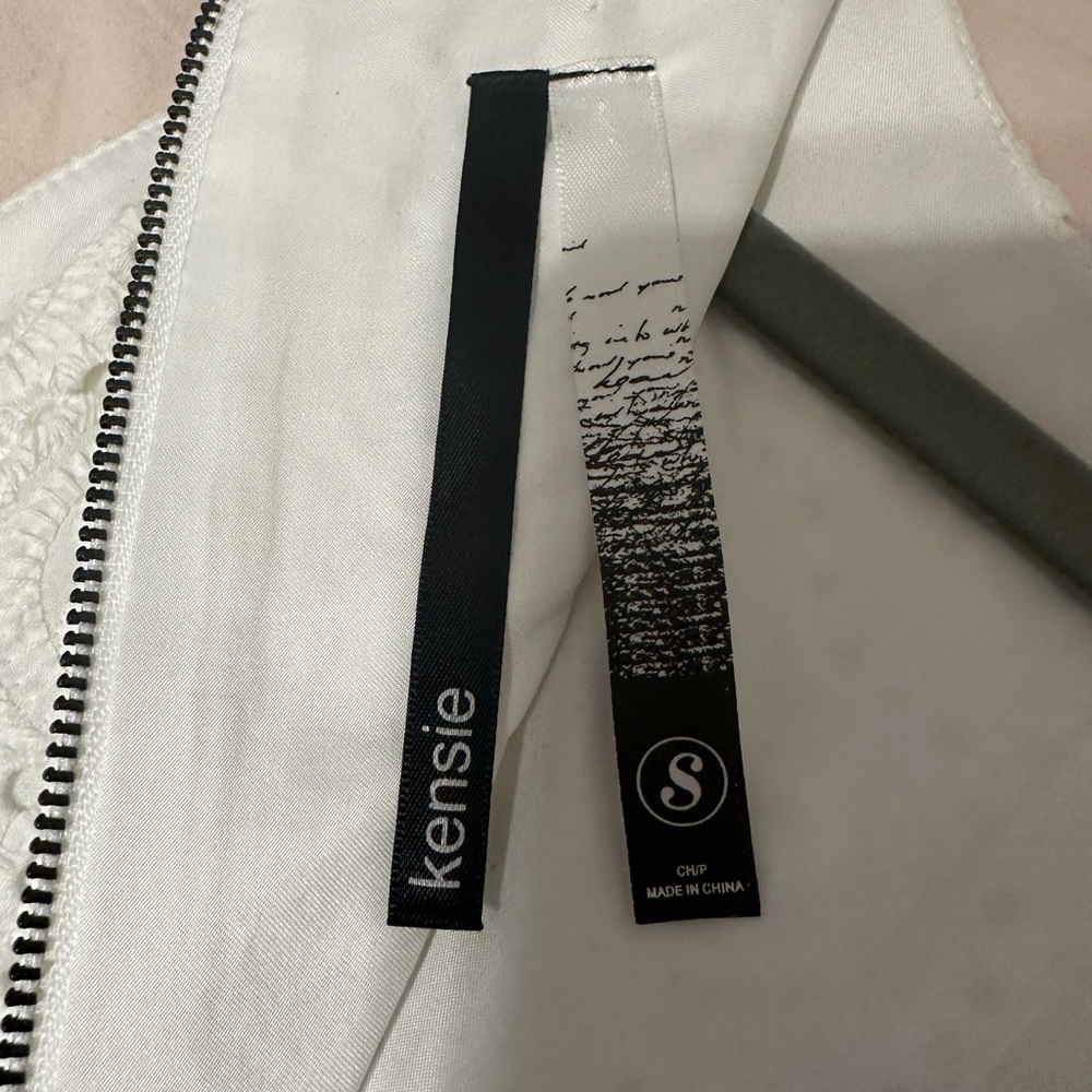 Kensie white Eyelet Midi Dress - Picture 7 of 7